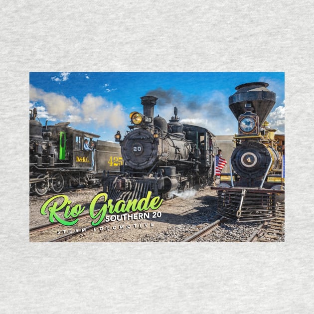 Rio Grande Southern 20 Steam Locomotive at Antonito Colorado by Gestalt Imagery